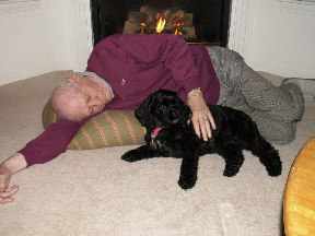Dad and Mandy in their favorite spot